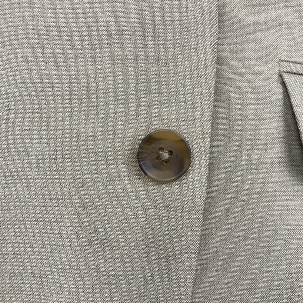Kenneth Cole Reaction Mens Slim fit 2 Piece Suit 42S Pants 35W 32L Tan Brown